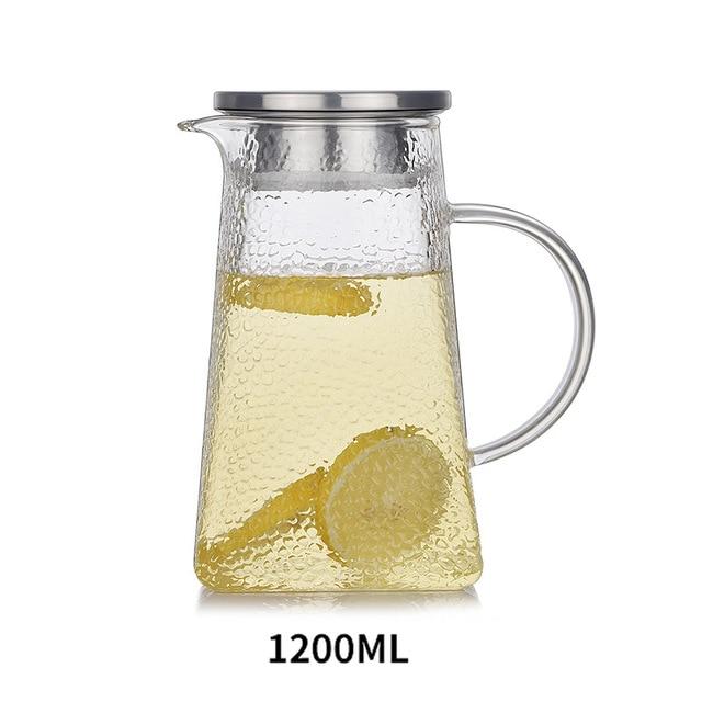 Transparent Glass Tea Kettle With Filter | Luvikno
