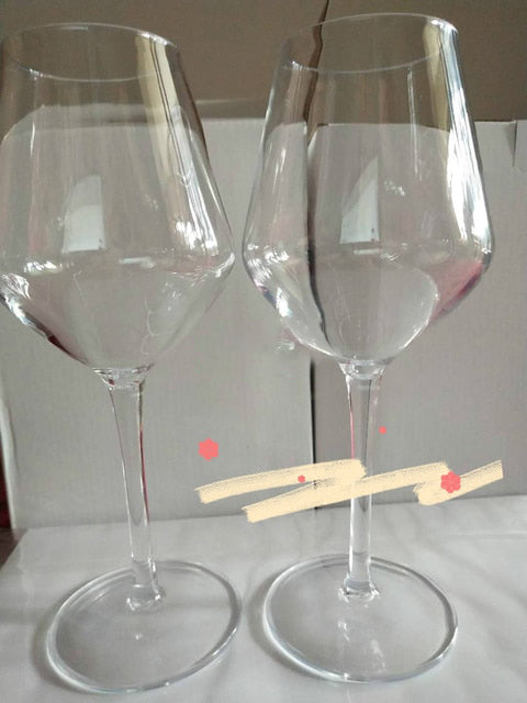Transparent Bruddfrie Silikon Plast Vin Glass Goblet Kopper | Luvikno