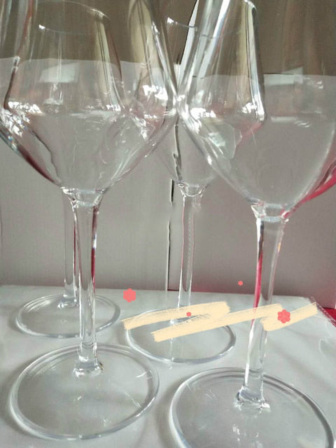 Transparent Bruddfrie Silikon Plast Vin Glass Goblet Kopper | Luvikno