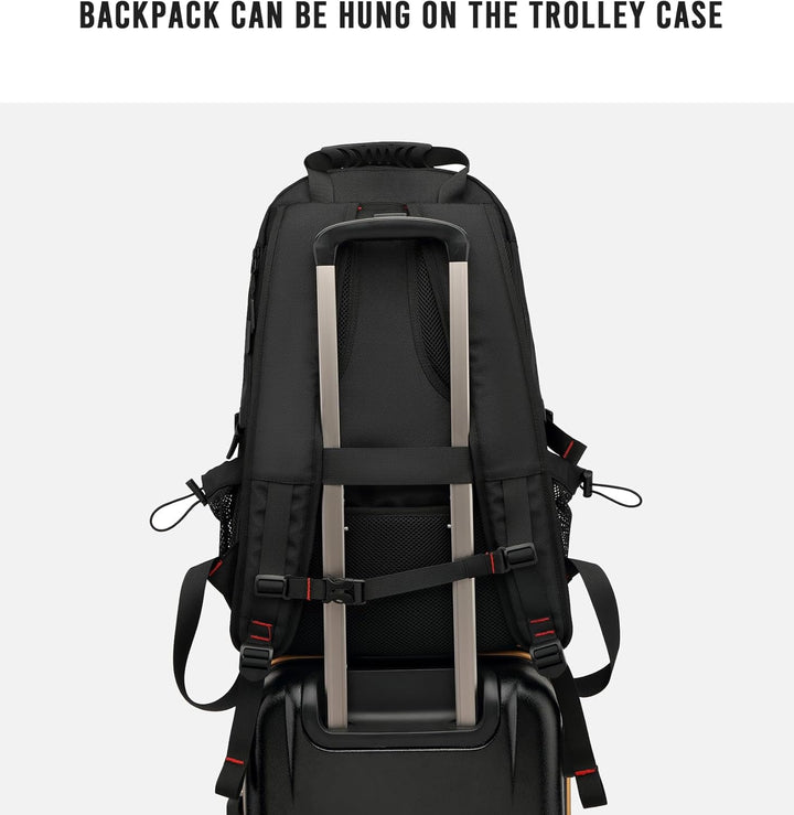 60L Vanntett Reisedatamaskinryggsekk med USB-port og Skoforening | Luvikno
