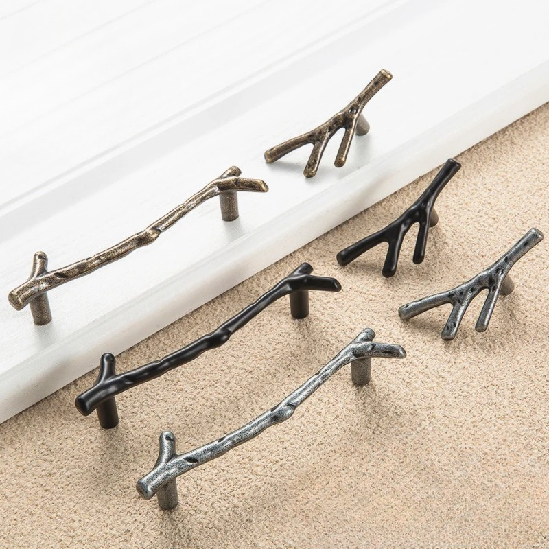 Tree Branch Cabinet Handles Kitchen Furniture Hardware Drawer Pulls | Luvikno