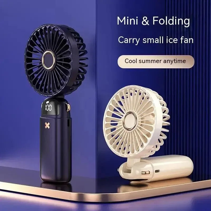 Aromaterapi Håndholdt Mini Vifte – Sammenleggbart, Bærbart & USB-oppladbart | Luvikno
