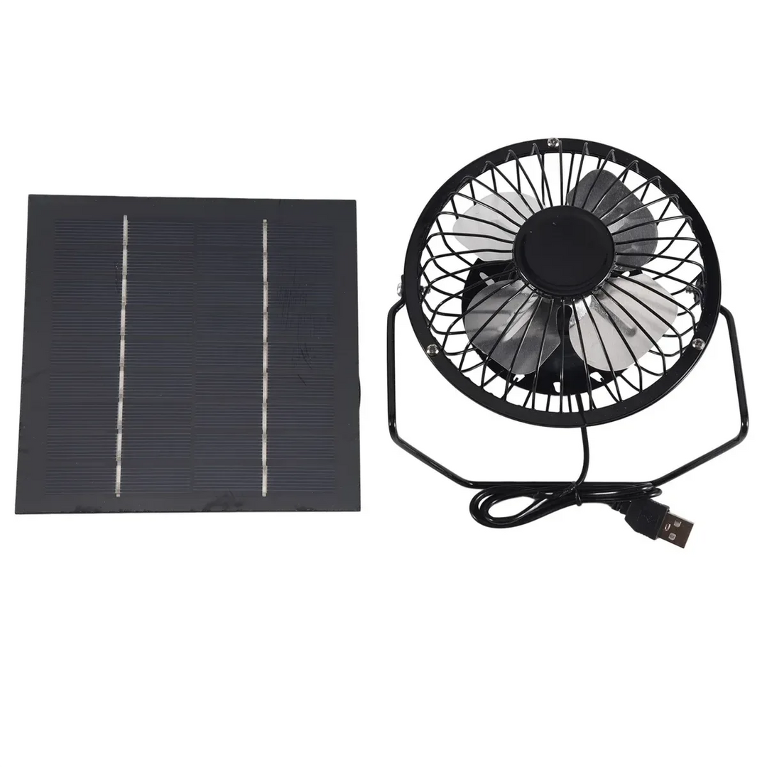 Mini solardrevet ventilasjonsvifte – 5W bærbar avtrekksvifte for kontorer og utendørs | Luvikno