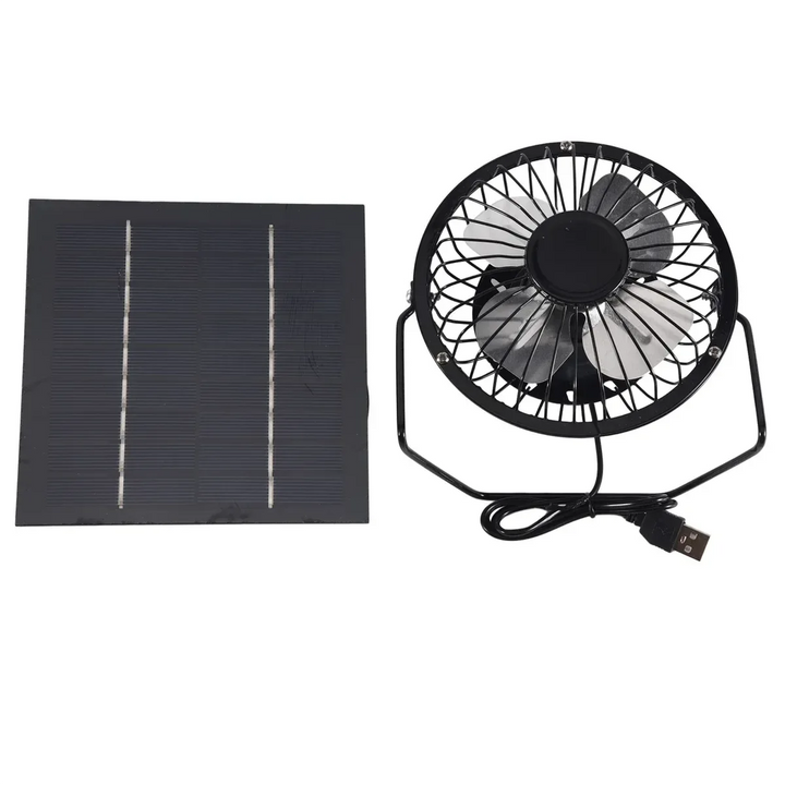 Mini solardrevet ventilasjonsvifte – 5W bærbar avtrekksvifte for kontorer og utendørs | Luvikno