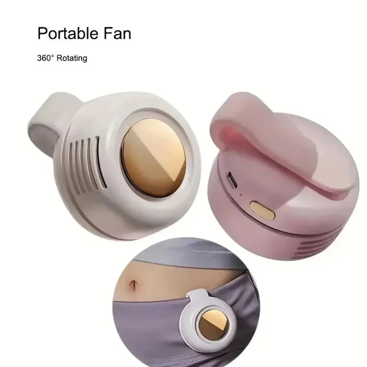 Whirlwind Leafless Mini Fan – USB Oppladbar & Bærbar Vifte for Utendørs | Luvikno