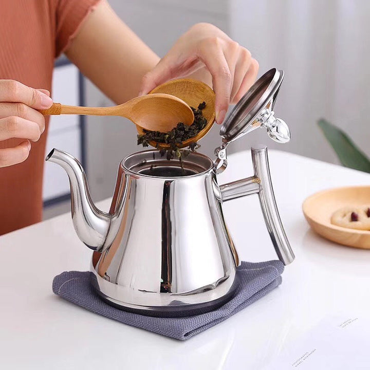 Rustfritt stål tekanne med avtagbar infusor 1,0L 1,5L 2,0L | Luvikno
