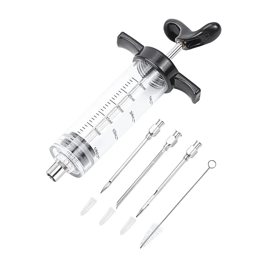 Turkey Meat Injector Sprøyte med 3 Marinade Sprøyte Needles | Luvikno