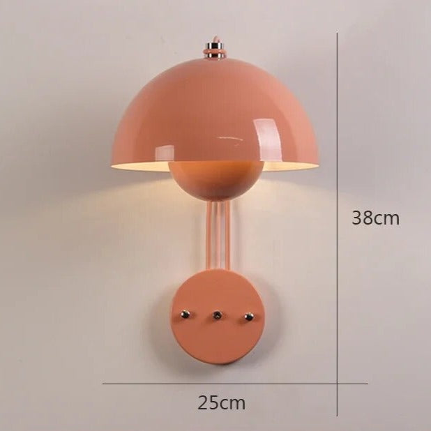 Moderne LED vegglampe med sopp | Stilig nattlys for soverom og stuer | Luvikno