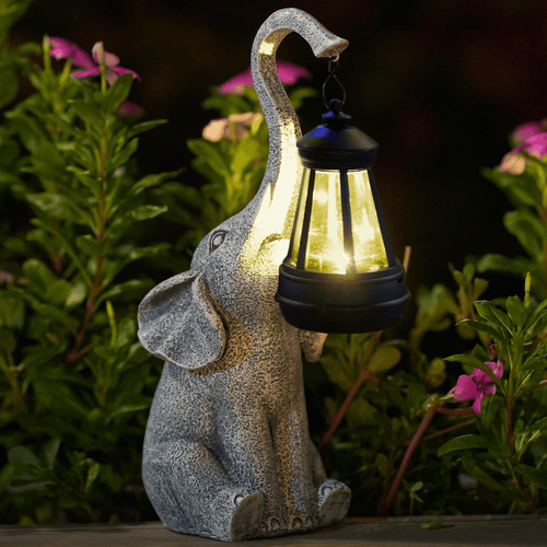 Atmosfærisk Sol Lampe for Hagen - Elefant Glød | Luvikno