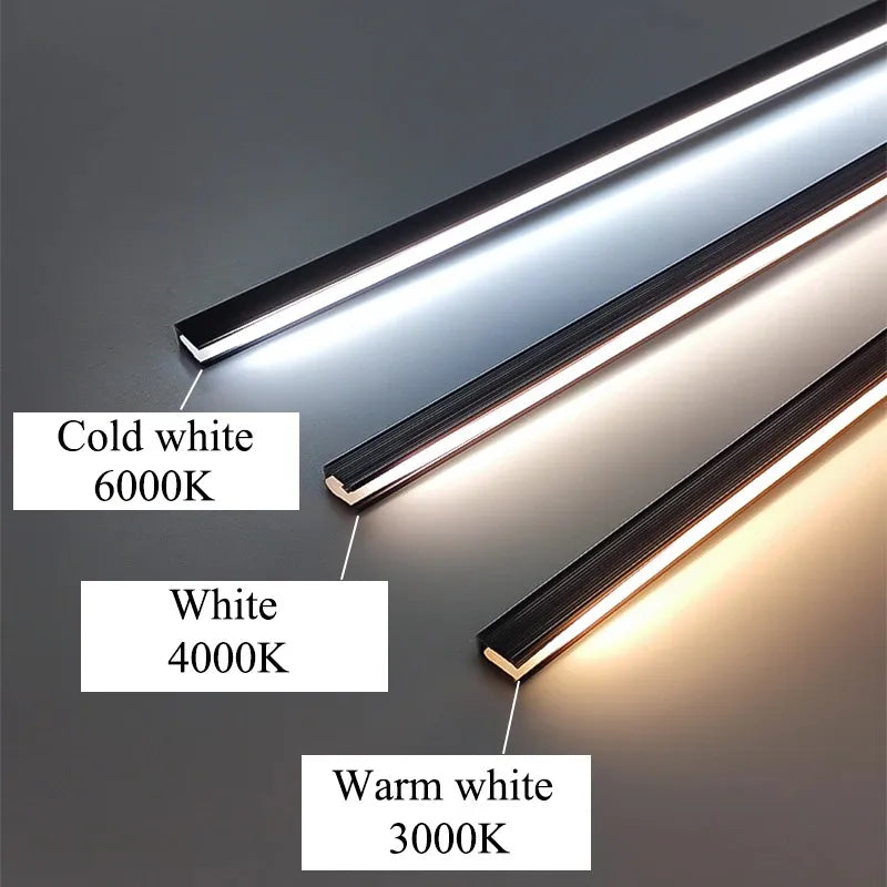 Luvikno | LED Lyslist Under Skap | Ultra Tynn | DC12V, 10W/m | Klippbar & Fargetemperatur Valg