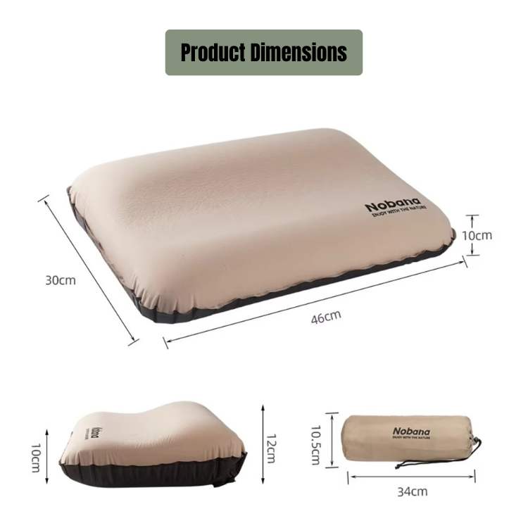 AirRest Campingpute Inflatable Ergonomisk | Luvikno