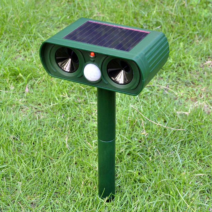 Luvikno | AviGuard Luxe Solar Ultrasound Deterrent | Effektiv avskrekking av fugler og dyr for rolige utendørsområder