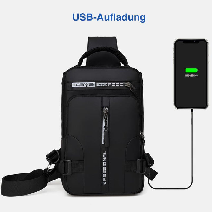 Skulderveske med USB-lader | Luvikno