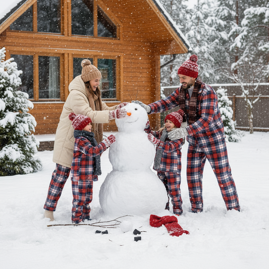 Luvik | Mukavat Ruudulliset Napit Edessä Yöasu Setit Jouluksi