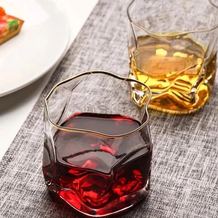 Texturert Whiskey Glass 2-delt Sett Luvikno