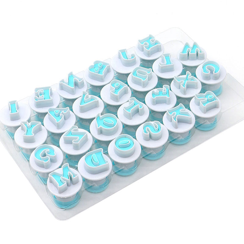 Alphabet Fondant Plunger Cutter | Luvikno