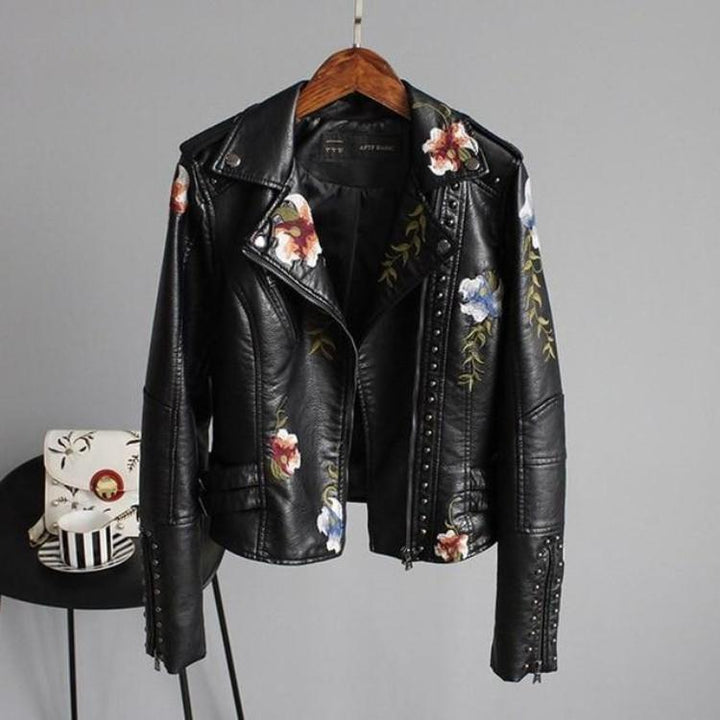 Luvik | Floral Nahkatakki