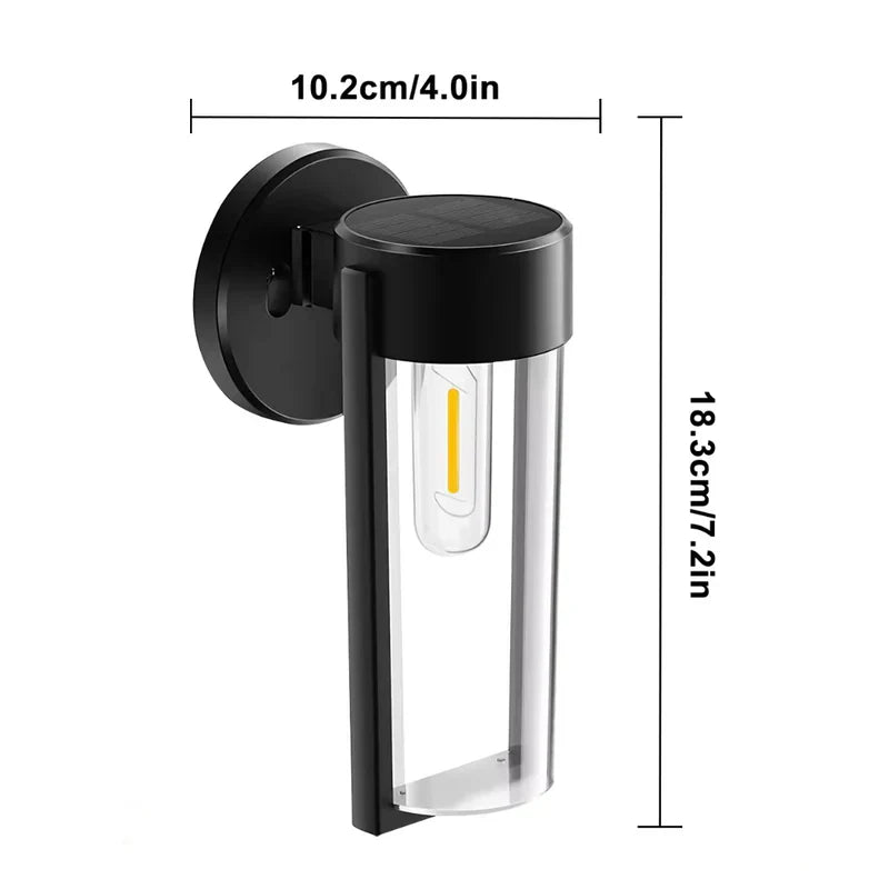 Solar Column Wall Light | Luvikno