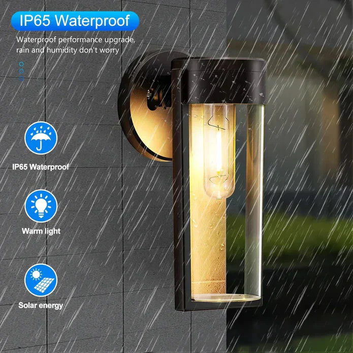 Solar Column Wall Light | Luvikno