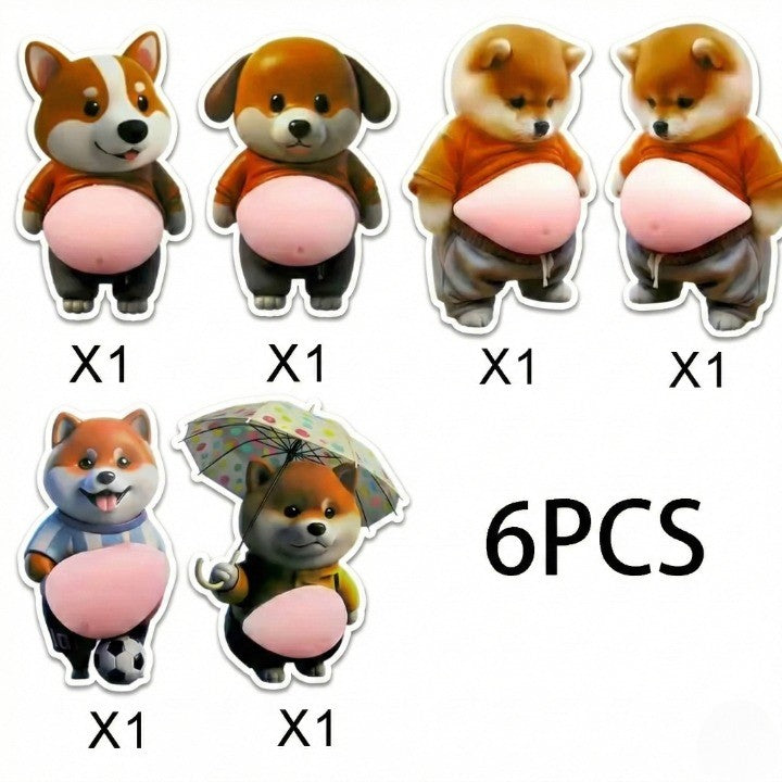 Chubby Shiba Silikon Klistremerke Beskytter | Luvikno