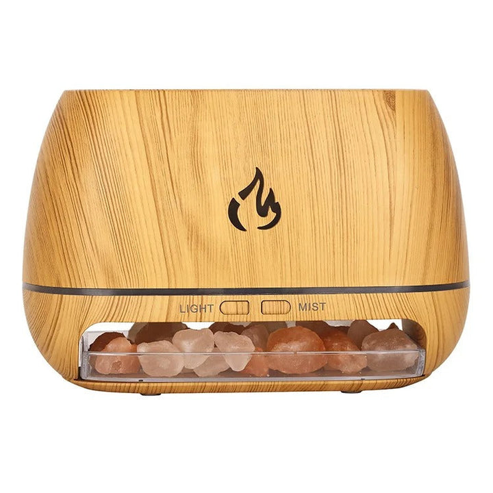 SaltSerenity - Saltlampe Diffuser med Ambient Belysning Luvikno