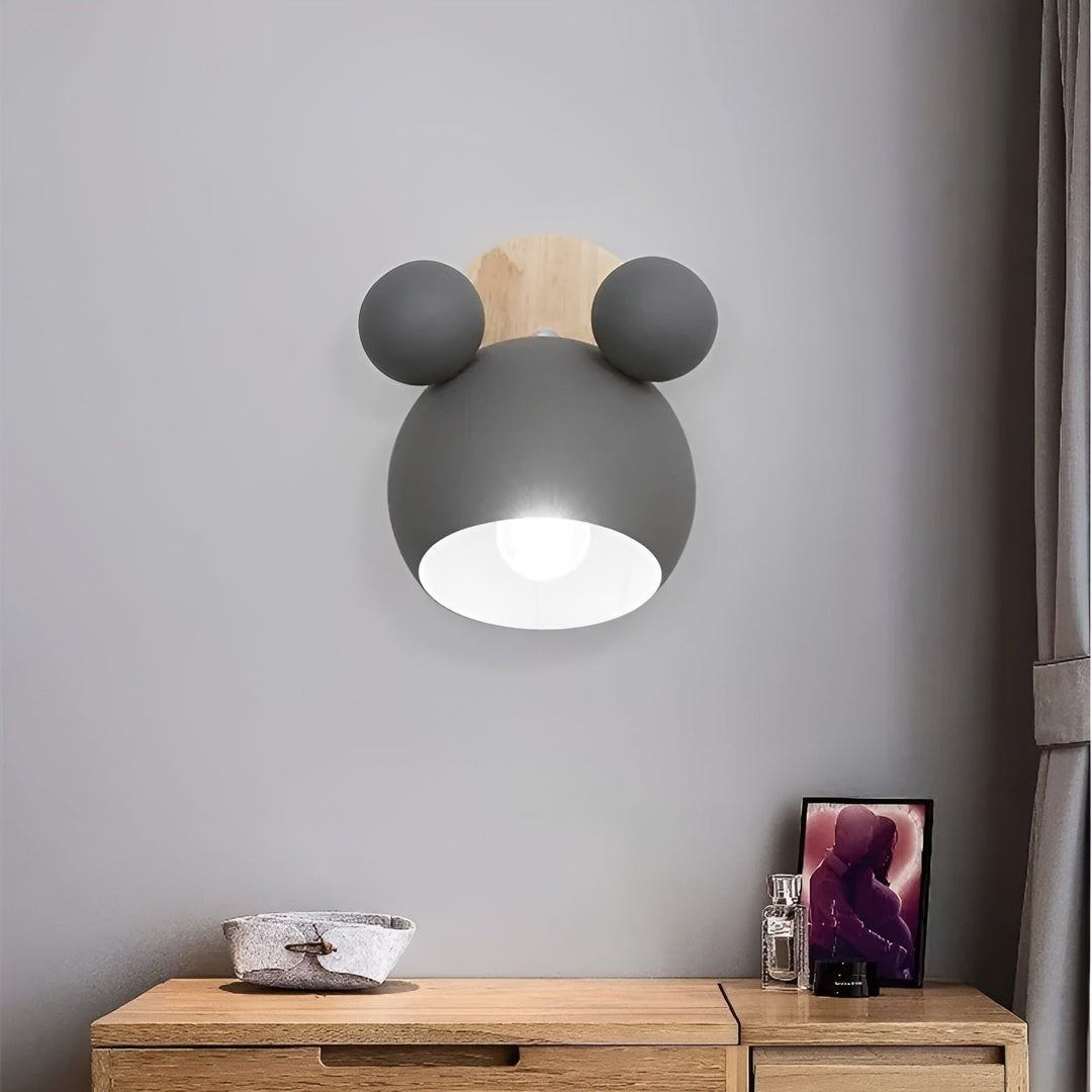 Vegglampe i Mickey-design – Dekorativ og Moderne | Perfekt for barnerom og stue | Luvikno
