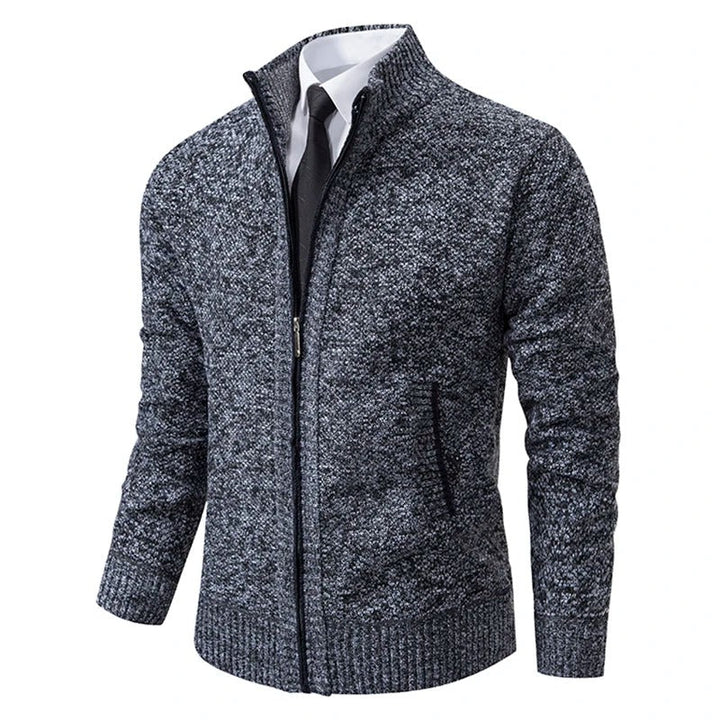 Luvik | Miesten lämmin Fleece vetoketjullinen neuletakki