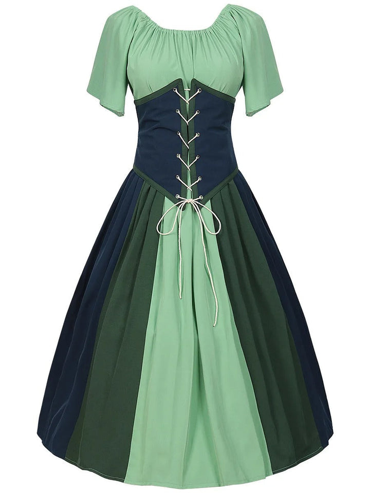 Luvik | Ylellinen Dirndl solmu Puffihihnoilla