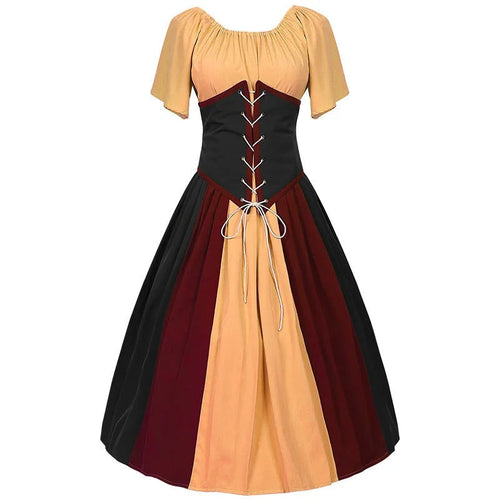 Luvik | Ylellinen Dirndl solmu Puffihihnoilla