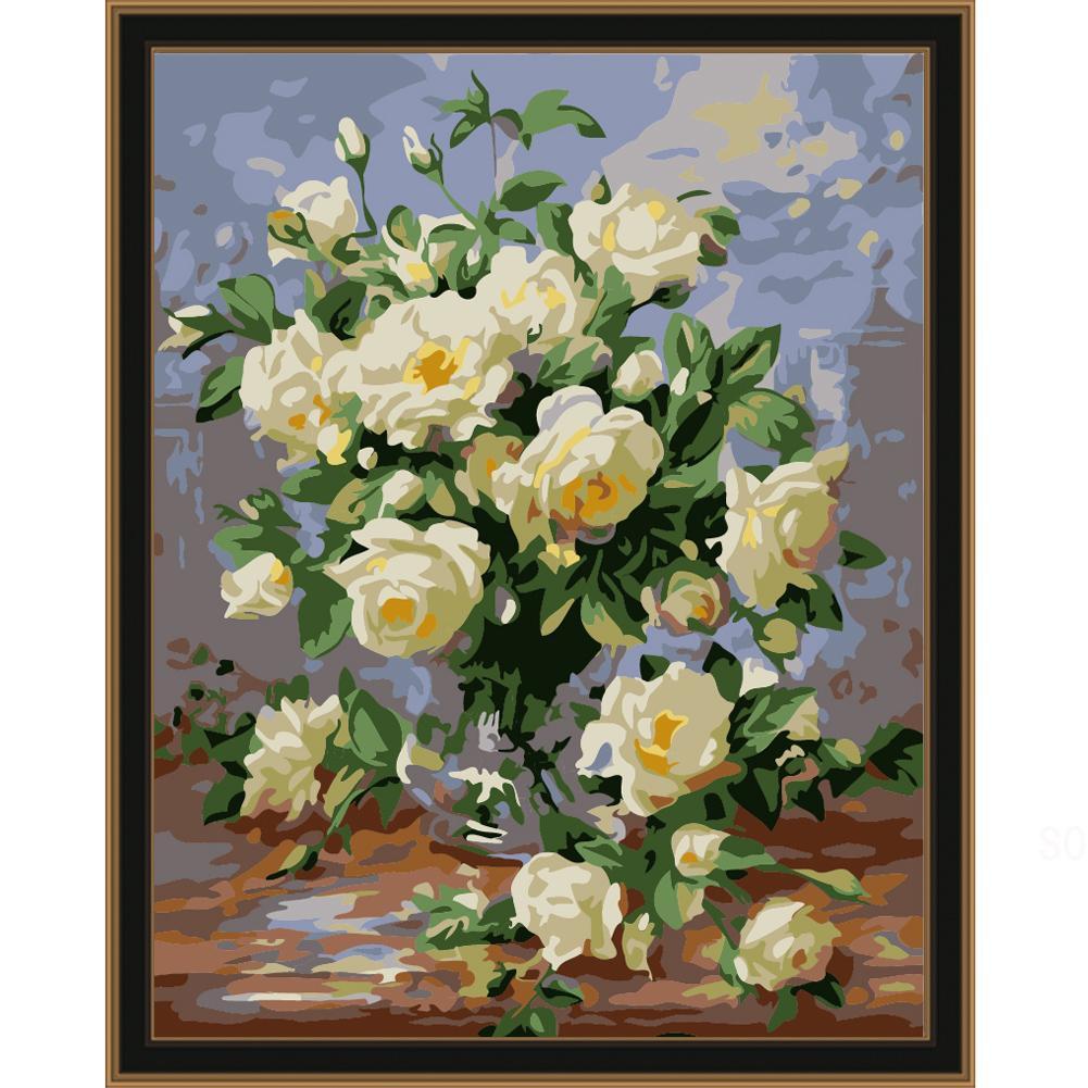 Vase of Roses - Van-Go Mal-For-Nummer Sett | Luvikno