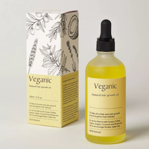 Luvikno | Naturlig Hårvekst Olje – Styrker & Revitaliserer Tynn, Sprøtt Hår