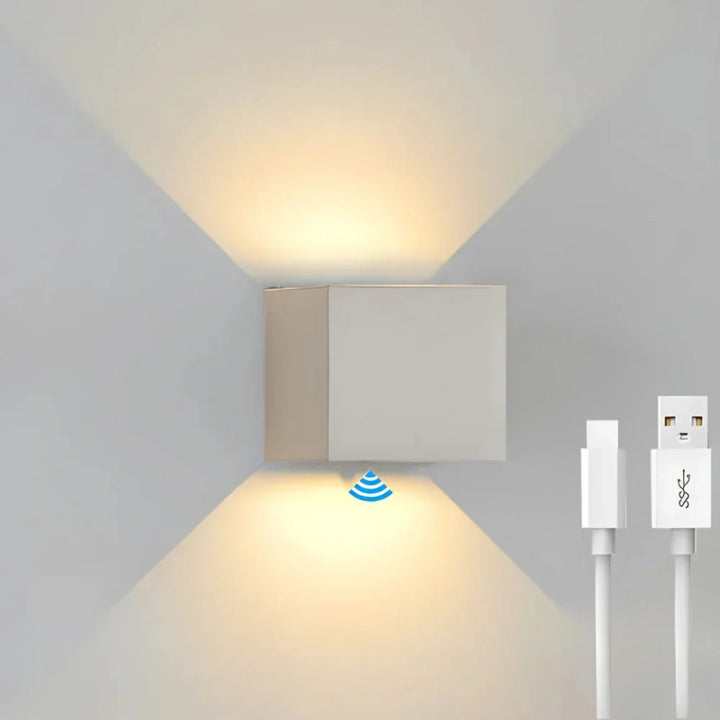 Vegglampe Svart Aluminium Justerbar Kubus LED Luvikno