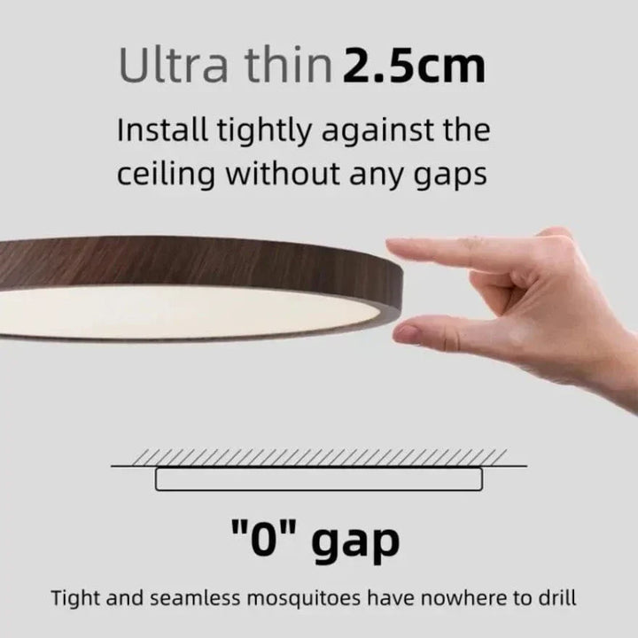 Luvikno | LED Taklampe | Ultrathin Trestruktur Design, Støvtett & Dimbar for Moderne Interiører