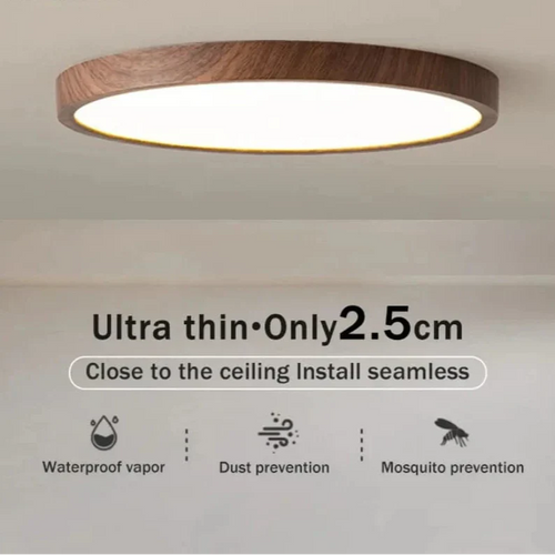 Luvikno | LED Taklampe | Ultrathin Trestruktur Design, Støvtett & Dimbar for Moderne Interiører