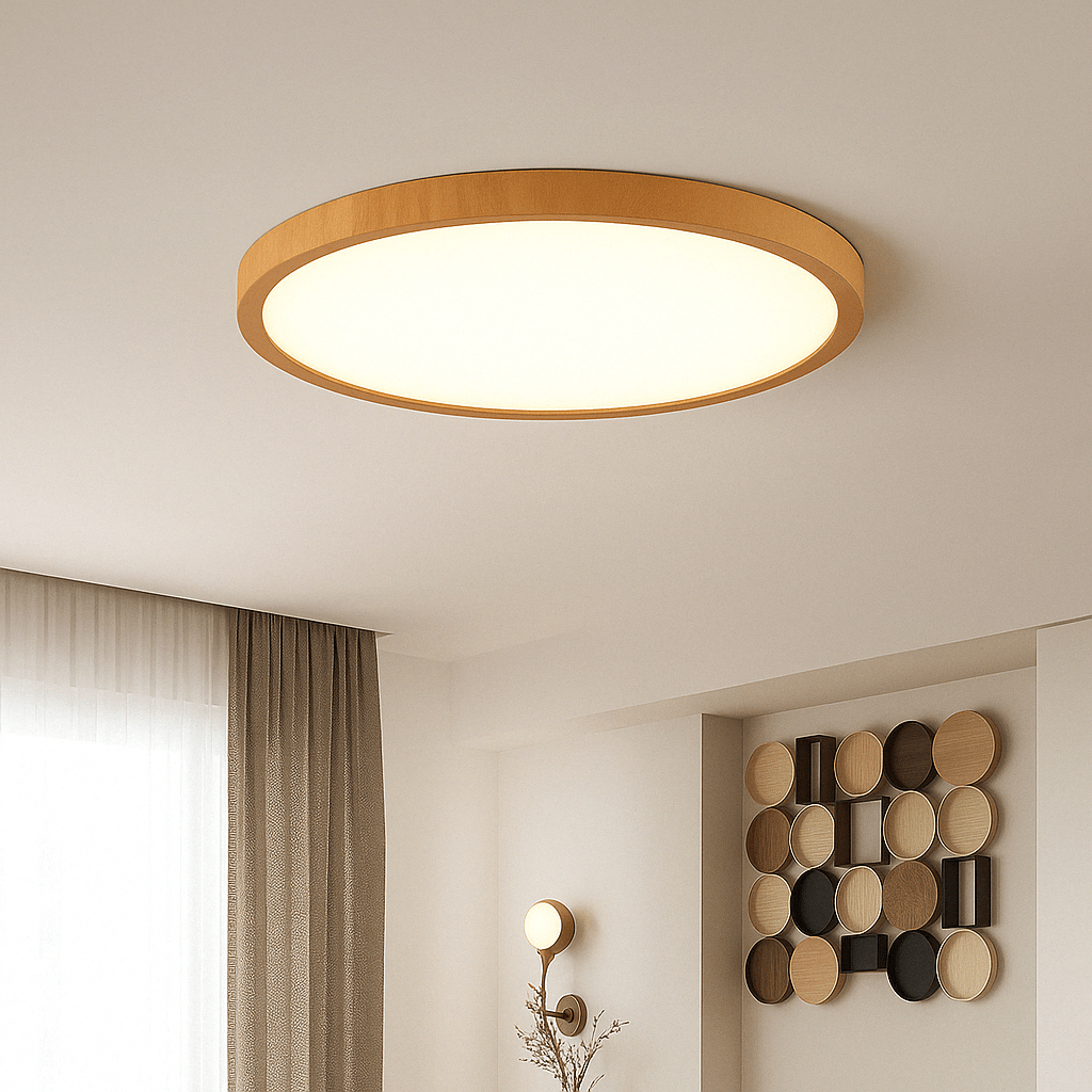 Luvikno | LED Taklampe | Ultrathin Trestruktur Design, Støvtett & Dimbar for Moderne Interiører