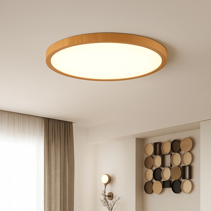 Luvikno | LED Taklampe | Ultrathin Trestruktur Design, Støvtett & Dimbar for Moderne Interiører