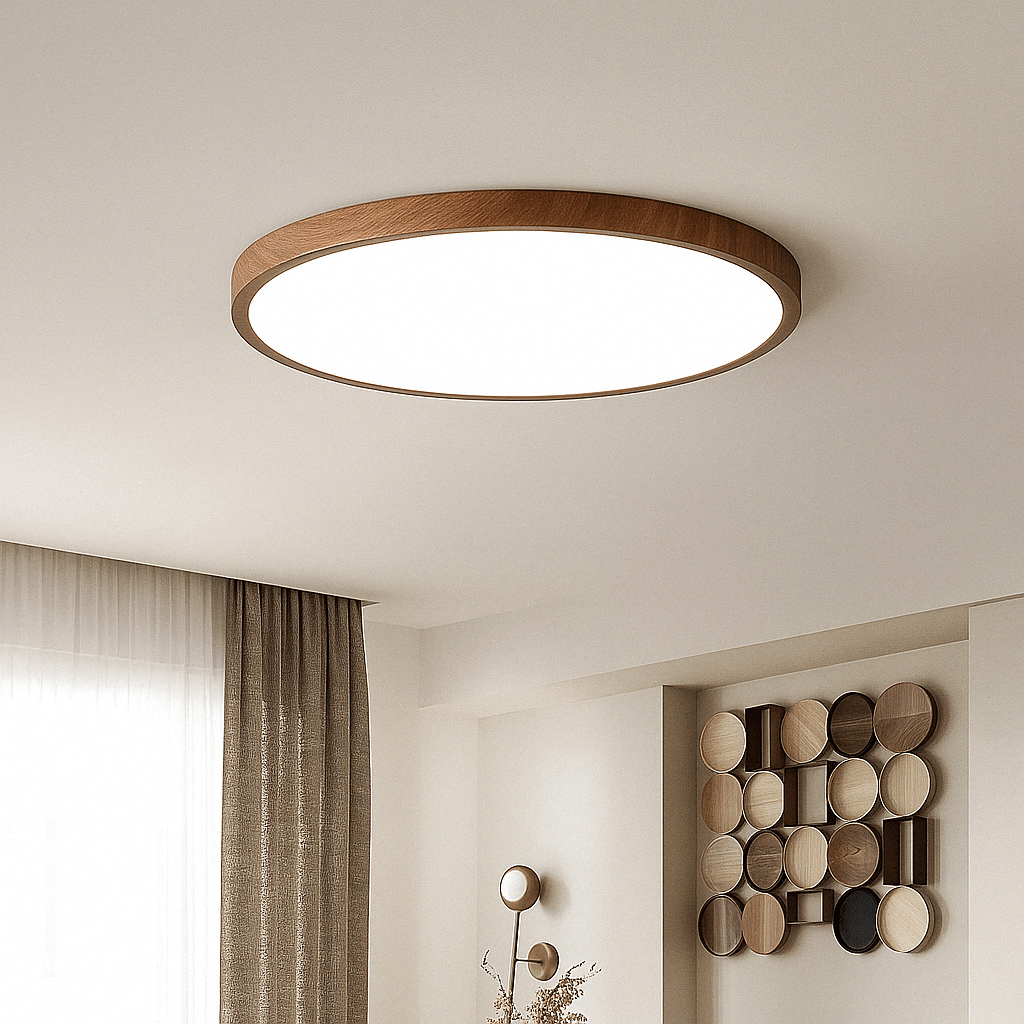 Luvikno | LED Taklampe | Ultrathin Trestruktur Design, Støvtett & Dimbar for Moderne Interiører