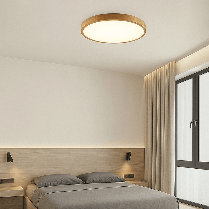 Luvikno | LED Taklampe | Ultrathin Trestruktur Design, Støvtett & Dimbar for Moderne Interiører