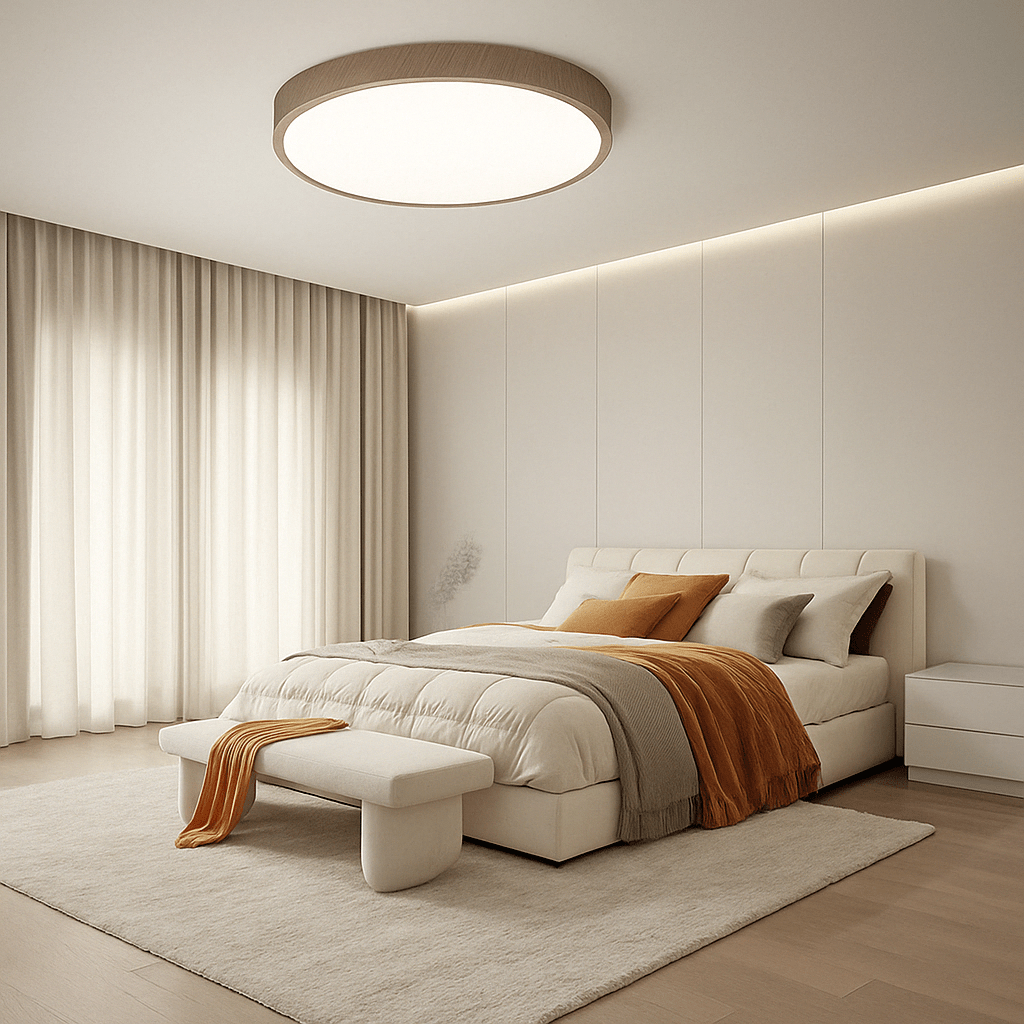 Luvikno | LED Taklampe | Ultrathin Trestruktur Design, Støvtett & Dimbar for Moderne Interiører