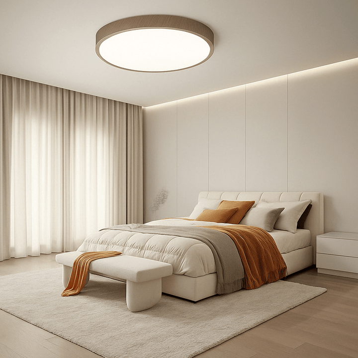 Luvikno | LED Taklampe | Ultrathin Trestruktur Design, Støvtett & Dimbar for Moderne Interiører