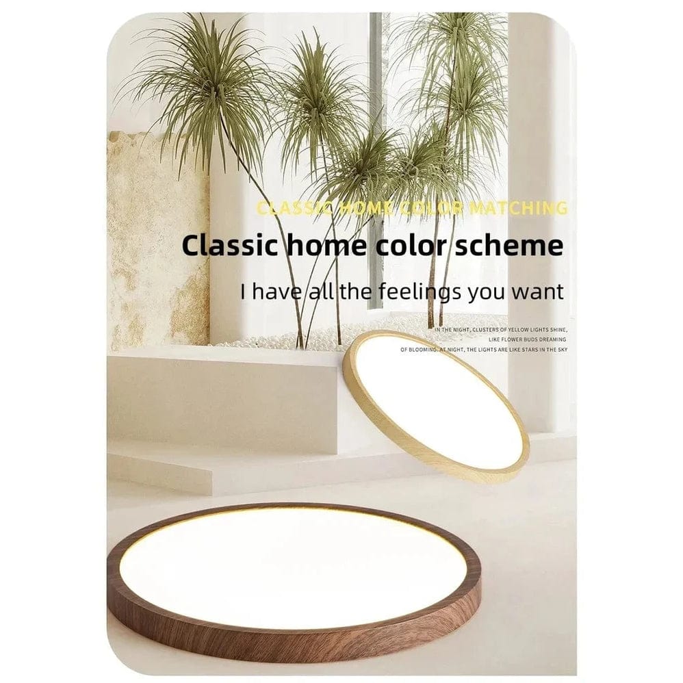 Luvikno | LED Taklampe | Ultrathin Trestruktur Design, Støvtett & Dimbar for Moderne Interiører