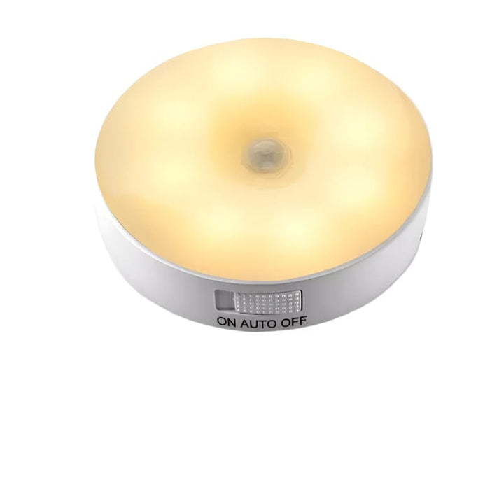 Luvikno | Oppladbar bevegelsessensor LED-lampe | Energisparende, USB-oppladbar og ideell for ganger, trapper, garderober og skap