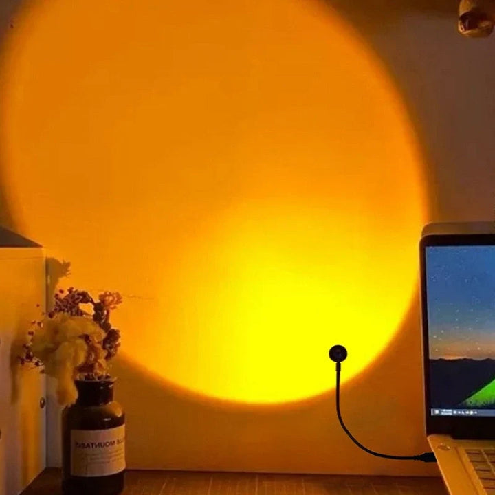 LED Lys Prosjektor Fargerik Rom Atmosfære Luvikno