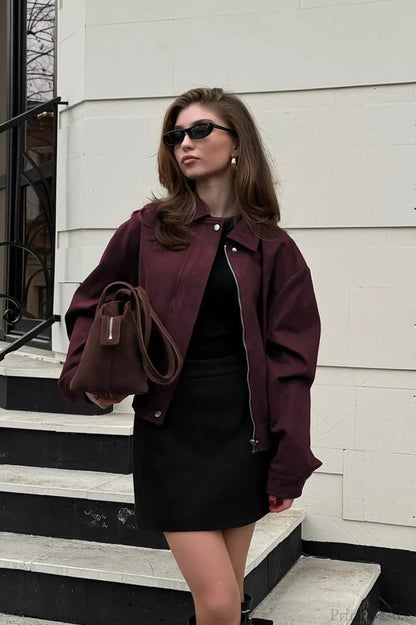 Luvik | Burgundin Nappa Hyötytakki