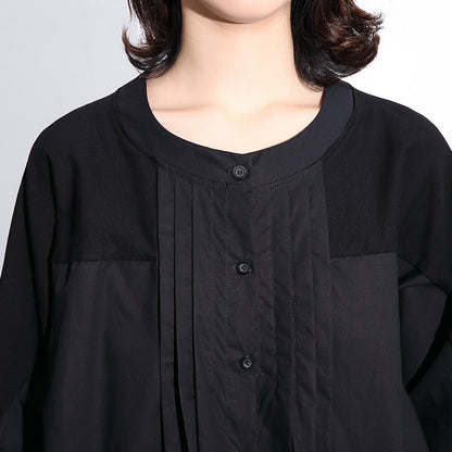 Luvik | vihreä takki suuret koot korkea kaulus talvitakki naisille taskut patchwork takit