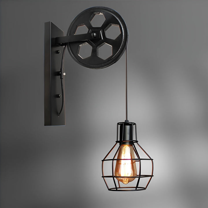 Luvikno | Vintage Industrial LED Vegglampe - IronGlare