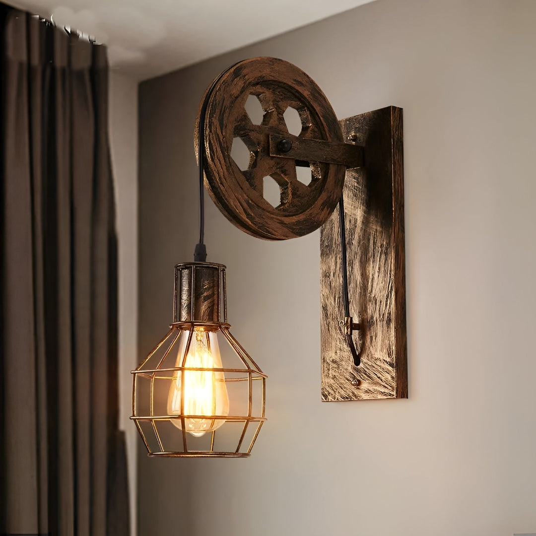 Luvikno | Vintage Industrial LED Vegglampe - IronGlare