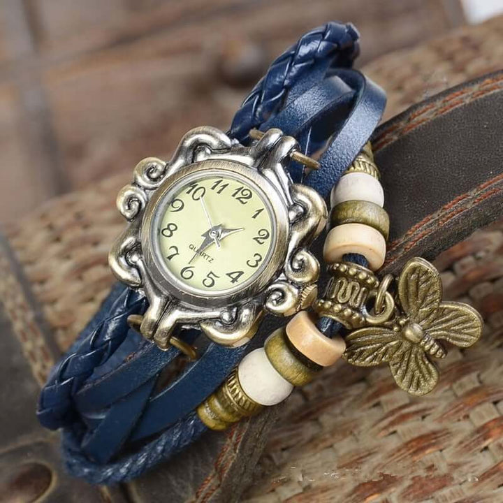 Luvik | Kvinne-accessories-klokke vintage-blomsterbelte