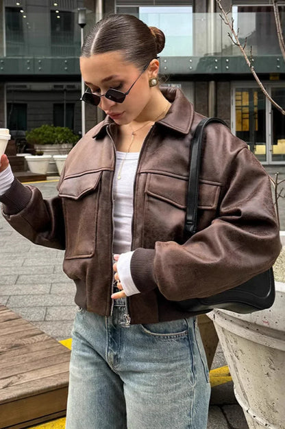 Luvik | Maillard Bomber Kääntö Nahkatakki