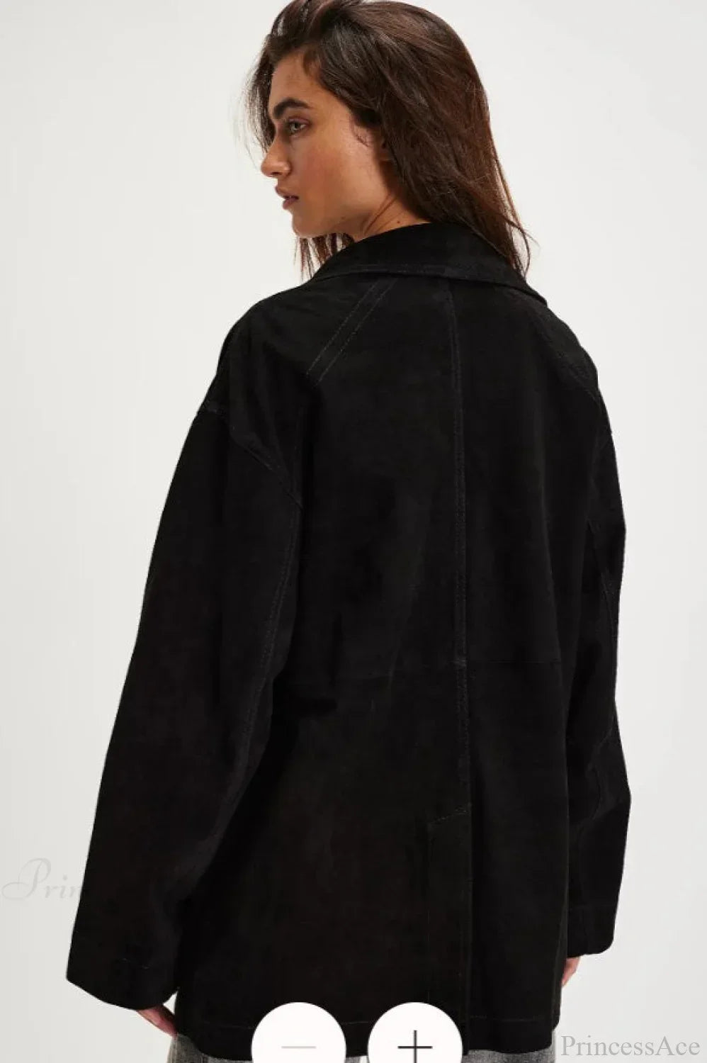 Luvik | Yksinkertainen Nappisaumainen Nahkatakki